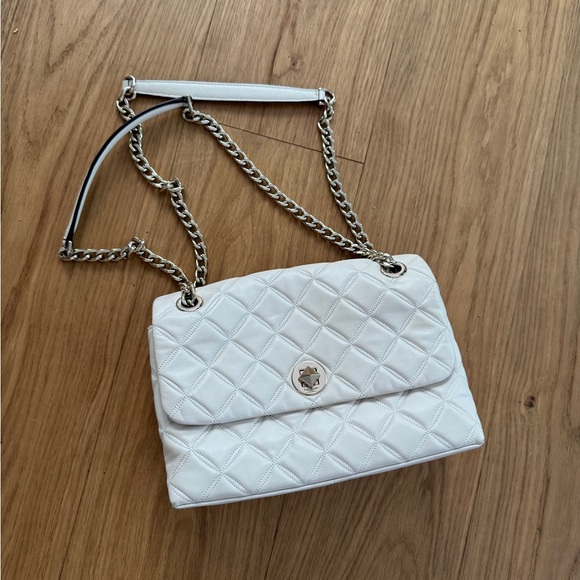 kate spade Handbags - Kate Spade White Quilted Shoulder Bag